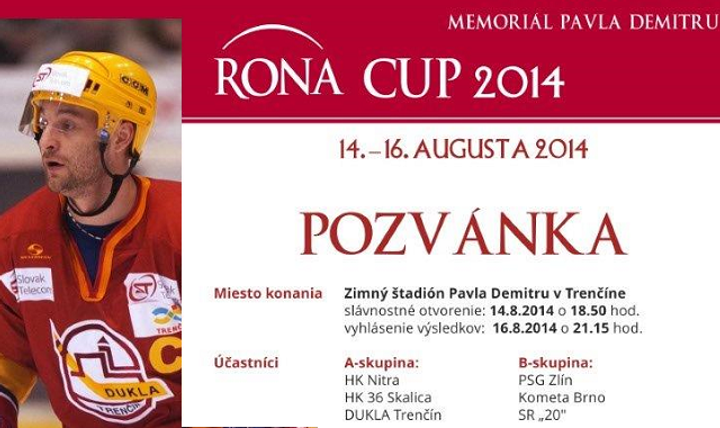 5.augusta štart prípravných zápasov, na Rona Cup za 2 eurá